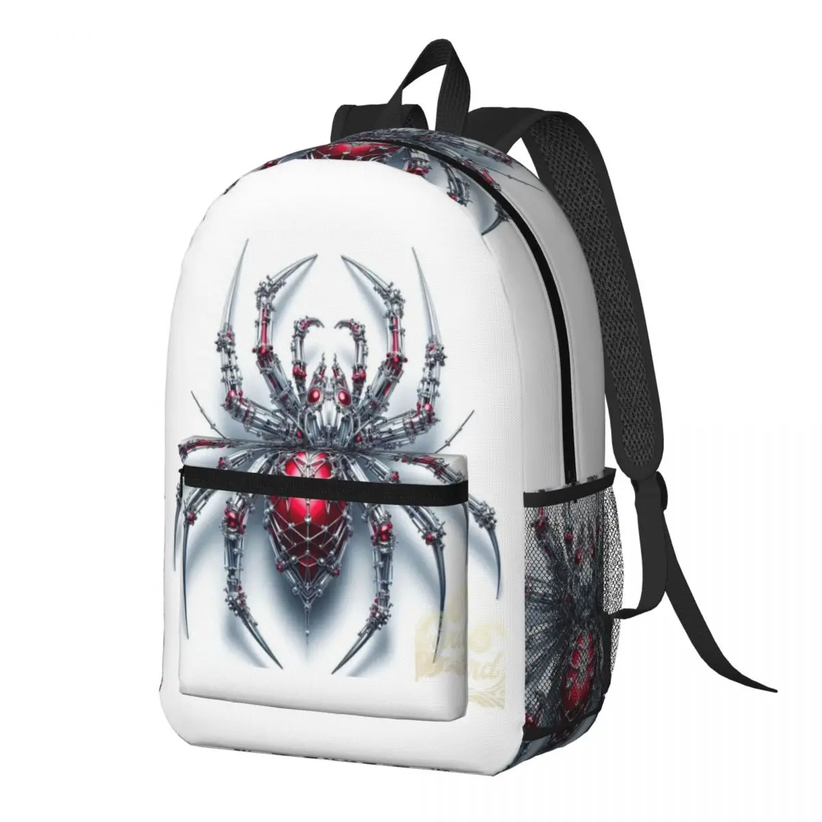 

Electronic Machinery Red Black Spider Backpack Daypack Large Capacity Boys Girls BookBag School Bag Shoulder Bags for Men Women