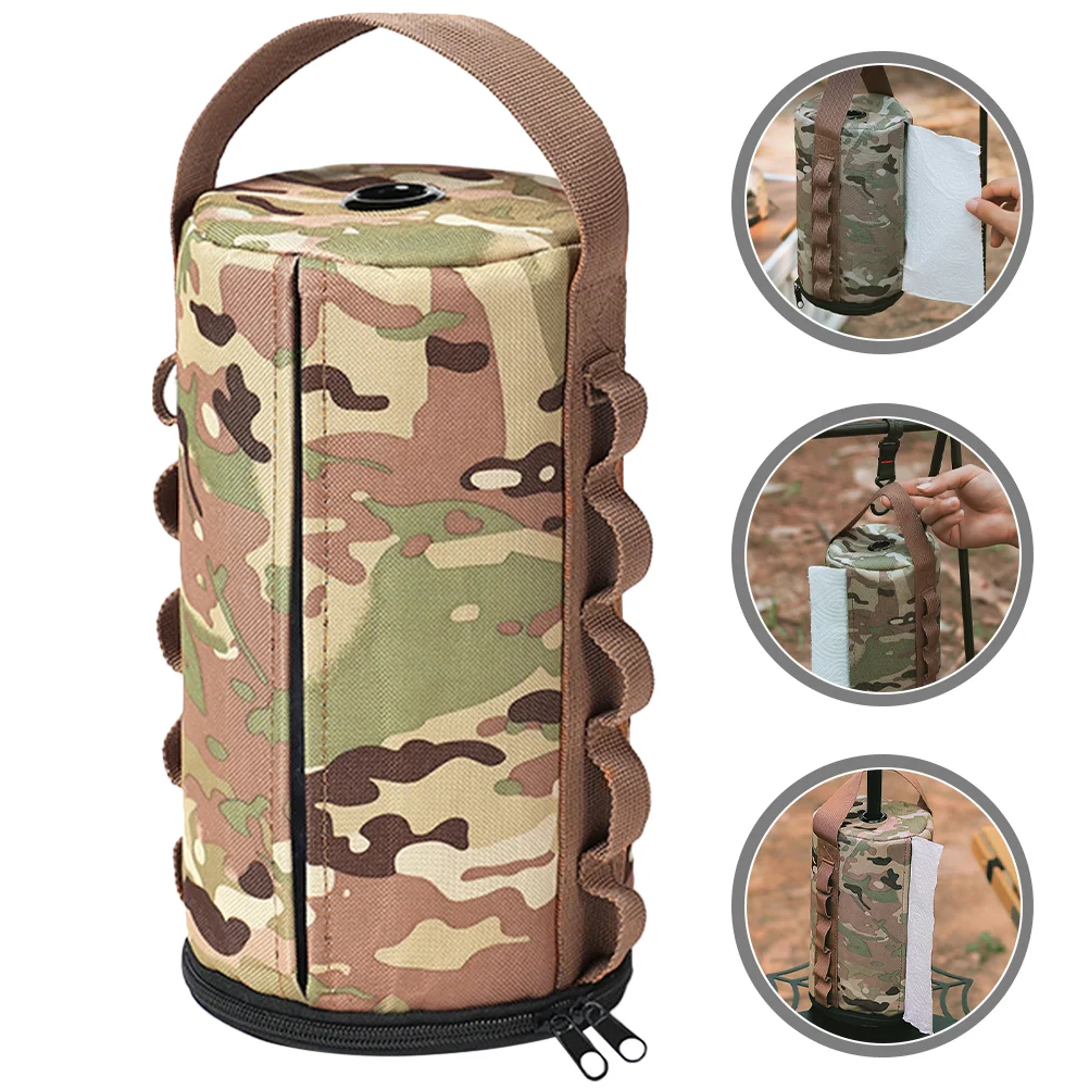 

Outdoor Paper Box Tissue Holder Household Storage Boxes Bag Hanging Desktop Polyester Cloth Living Room