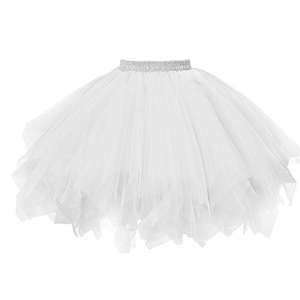 Mesh Short Tulle Skirt Adult Womens Quality High Skirt Dancing Short Pleated Skirt Ball Gown Gauze Tutu Skirt For Spring Autumn