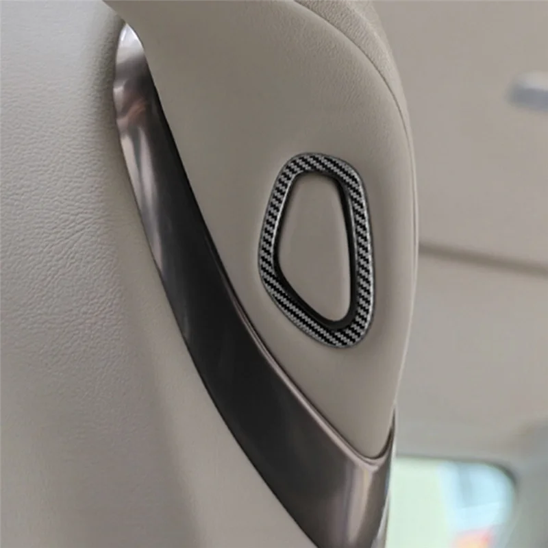 For Toyota ALPHARD/VELLFIRE 40 Series 2023+ Car Front Seat Rear Hook Button Trim Frame Accessories Carbon Fiber Pattern