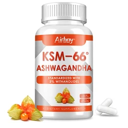 KSM-66 Ashwagandha Root Extract - Improve Natural Mood, Relieve Stress, Promote Brain Development,Promote Healthy Sleep