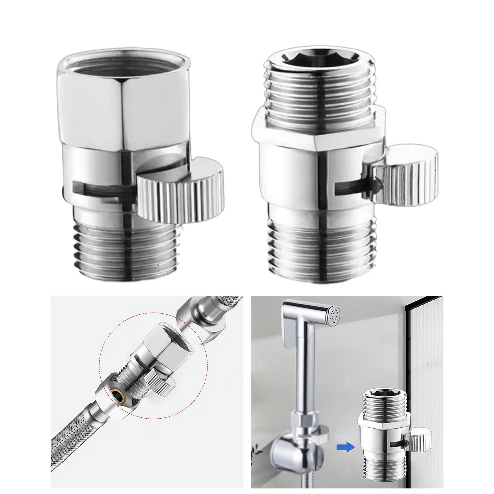 Shower Control Valve,Shut Off Valve for Toilet Spray,Regulator for Handheld