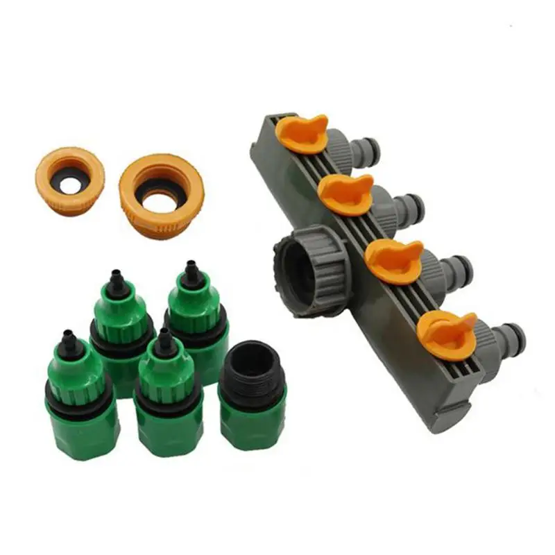 

Gardening Household Pipe Plastic Four-Way Splitter Irrigation Hose Controller Shunt Watering Joint Outlet