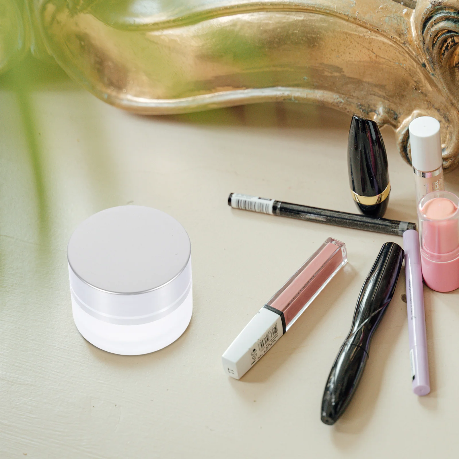 10 قطعة زجاجة توزيع كريم زجاجية صغيرة مستديرة 5 جرام حاوية فارغة مانعة للتسرب للسفر ماكياج غسول تخزين كريم زجاجة فارغة #6