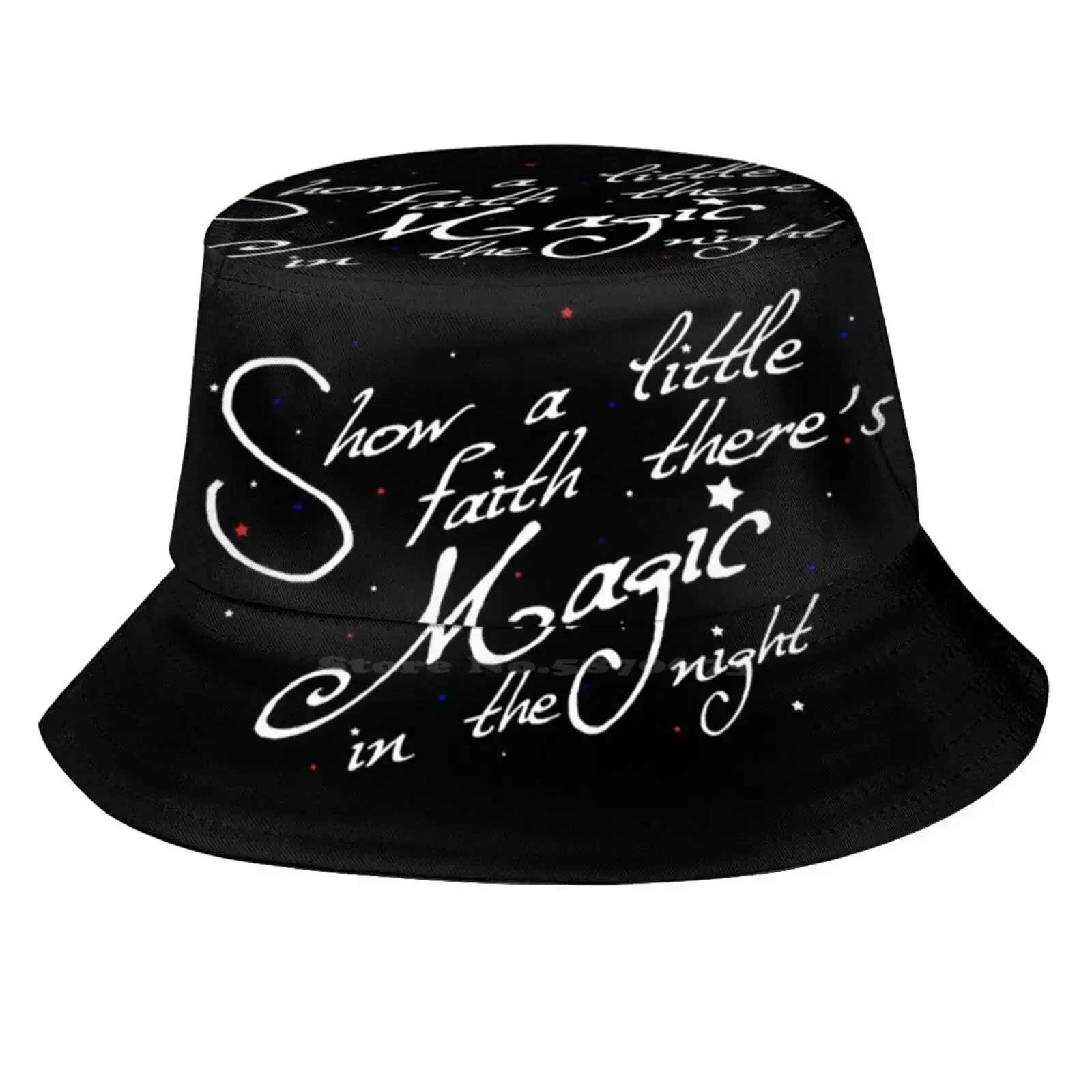 Magic In The Night - White Text Sun Cap Fisherman Hat Bucket Hats E Street Band Thunder Road The