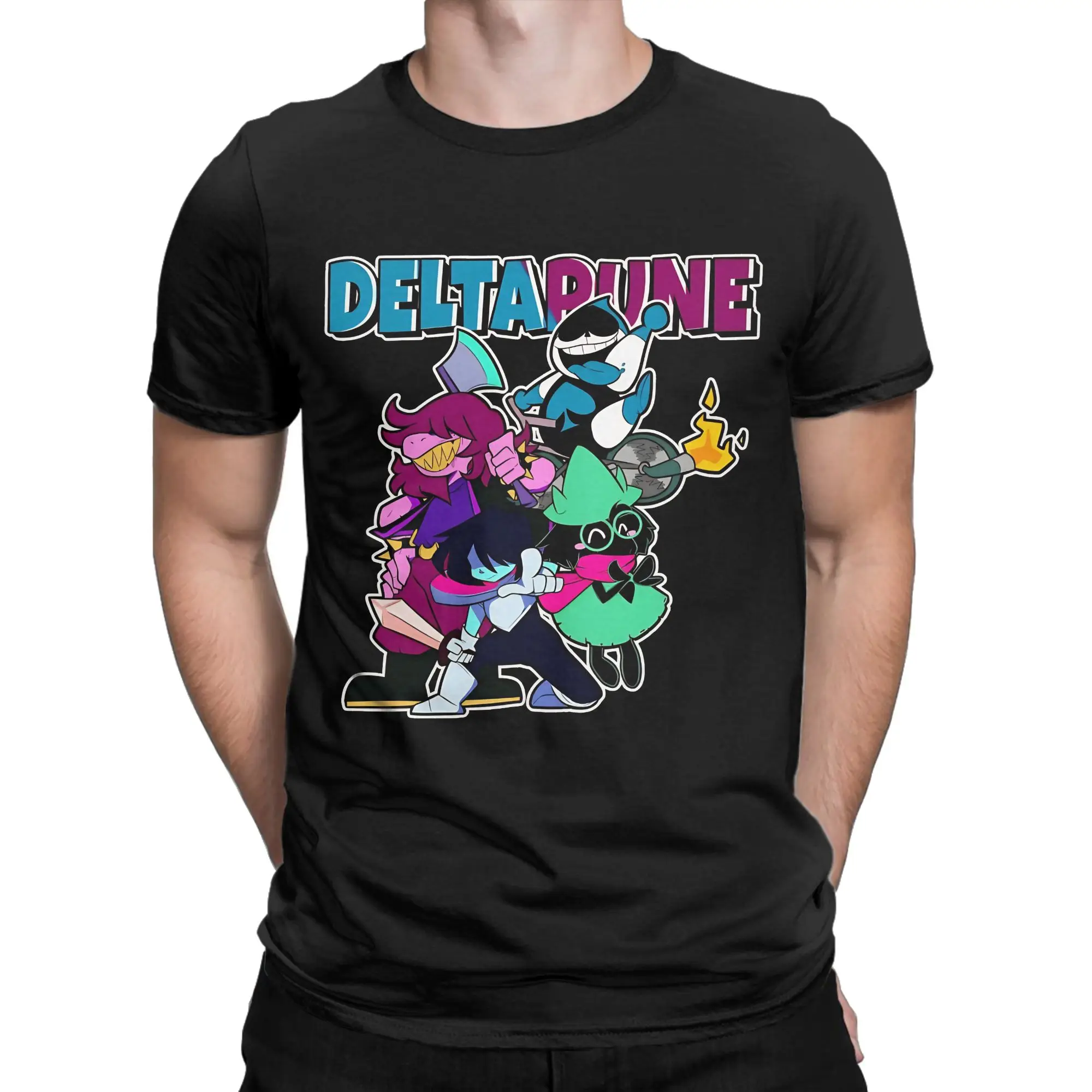 Deltarune Kris Susie Ralsei Lancer Game Fan Novelty 100% Cotton T-Shirt deltarune Tees Tops For Men
