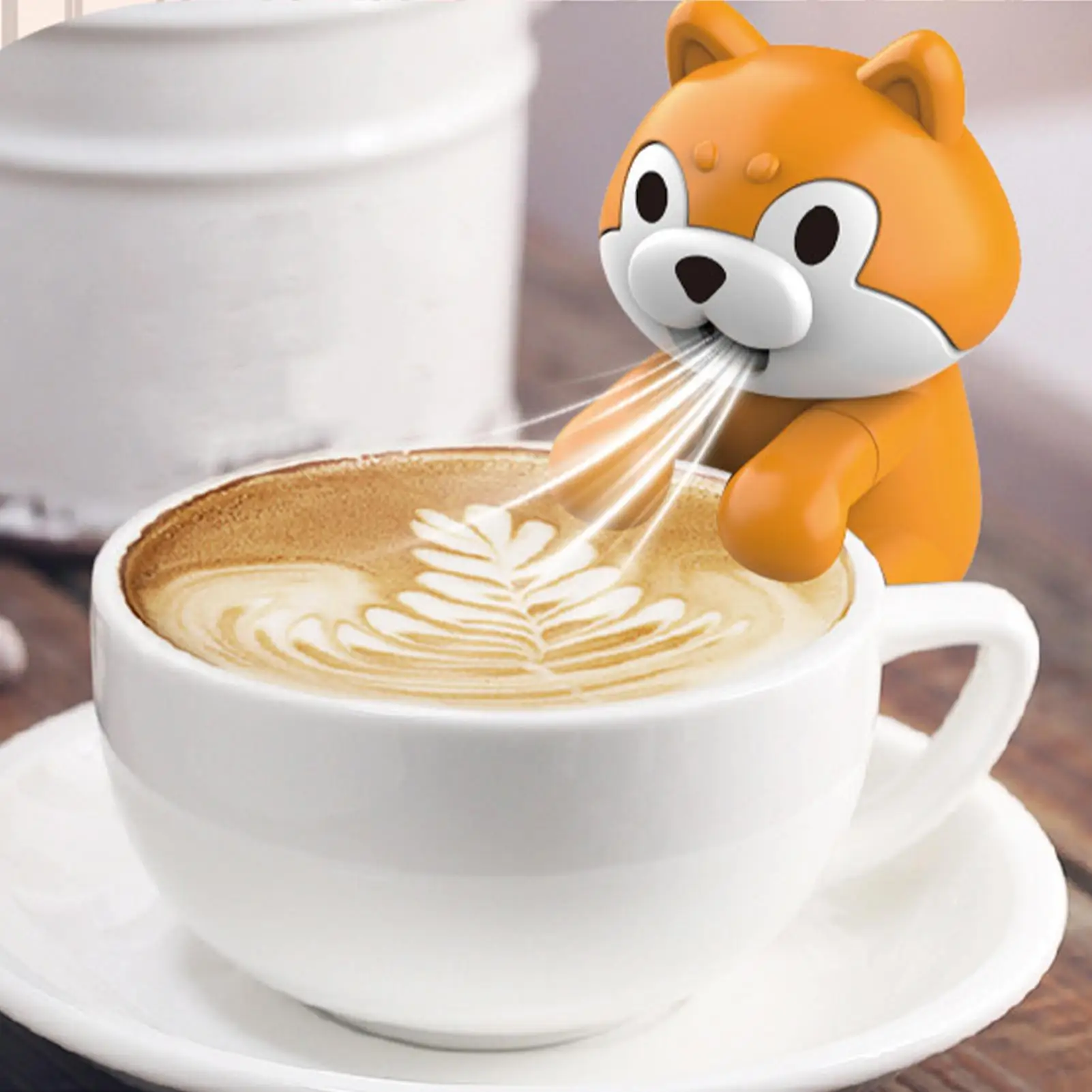 Mini Food Cooling Fan Quiet Animal Shape USB Rechargeable Personal Drink Chiller Fan for Soups Stews Coffees Teas Baked Goods