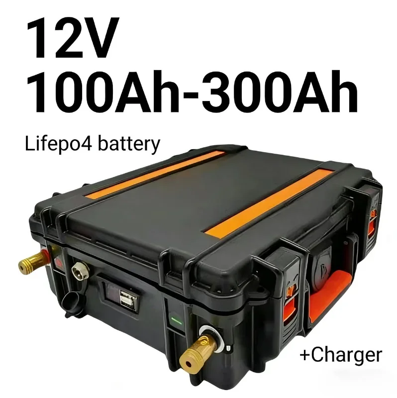 LiFePO4 12V 300AH Rechargeable Battery: Your On-the-Go Power Hub Equipped with Bluetooth BMS | Perfect for RV Travel, Inverter B