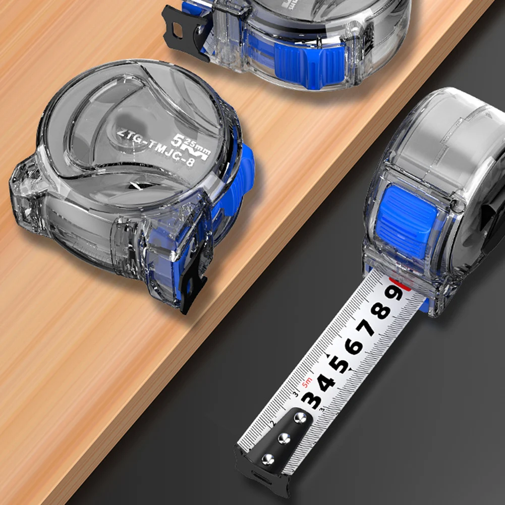 

Швейный инструмент, устойчивая к порезам рулетка, прозрачная стальная рулетка, удобный дизайн, система коррекции нулевой точки