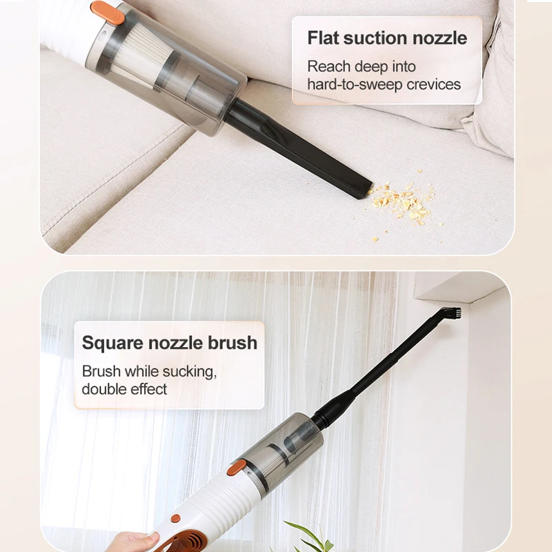 Househol Vacuum Cleaner Corded Stick Vacuum Cleaner 20Kpa Powerful Suction 440W Motor Multipurpose 2 In1 Handheld Vacuum Cleaner