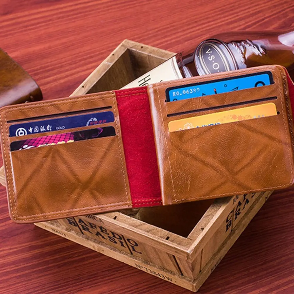 US Dollar Pattern Dollar Pattern Wallet PU Leather Large Capacity Men's Wallet Magnet Buckle Photo Card Holder Travel