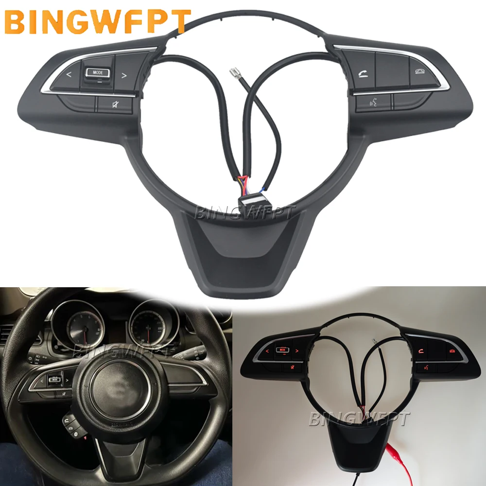 Car Cruise Control Button Switch Multi-functional Steering Wheel Music Volume Buttons For Suzuki Swift / Swift Sport 2017-2019