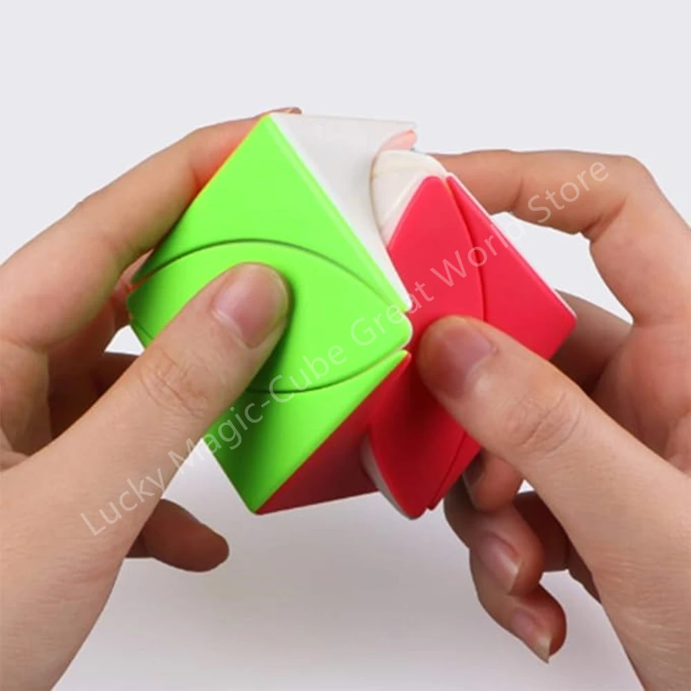 QiYi Mofangge Maple Ivy Magic Cube The Skew Cube Twist Cubes of Leaf Line Puzzle Professtional Fast Smooth Turning Cube