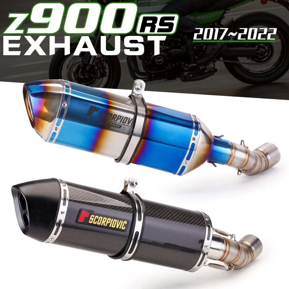 Front Pipe Pipe Connection Connect Original Complete Motorcycle Exhaust System For Z900 2017-2022