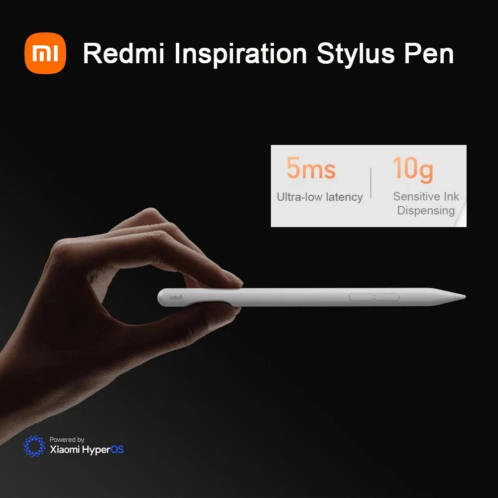 Xiaomi Mijia Redmi Stylus - 4096 pressure, 5ms response, 12 hours of battery life, tablet drawing and writing universal pen