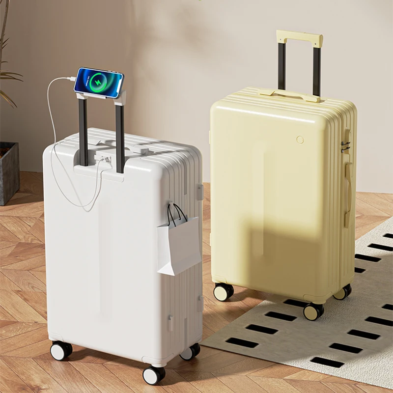 

20-inch Combination Lock Cabin Suitcase Women's 28-inch Large Capacity Travel Suitcase PC Material Luggage with Silent Wheels