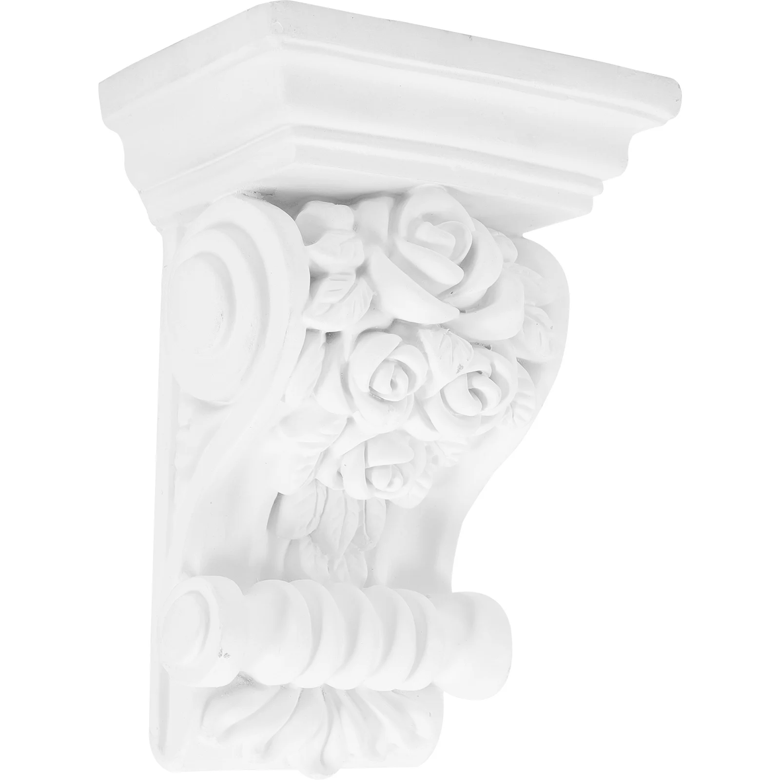 

Lightweight European Style Corbels White Polyurethane Carved Decorative Home Wall Bracket Non-Gypsum Ceiling Corner Support