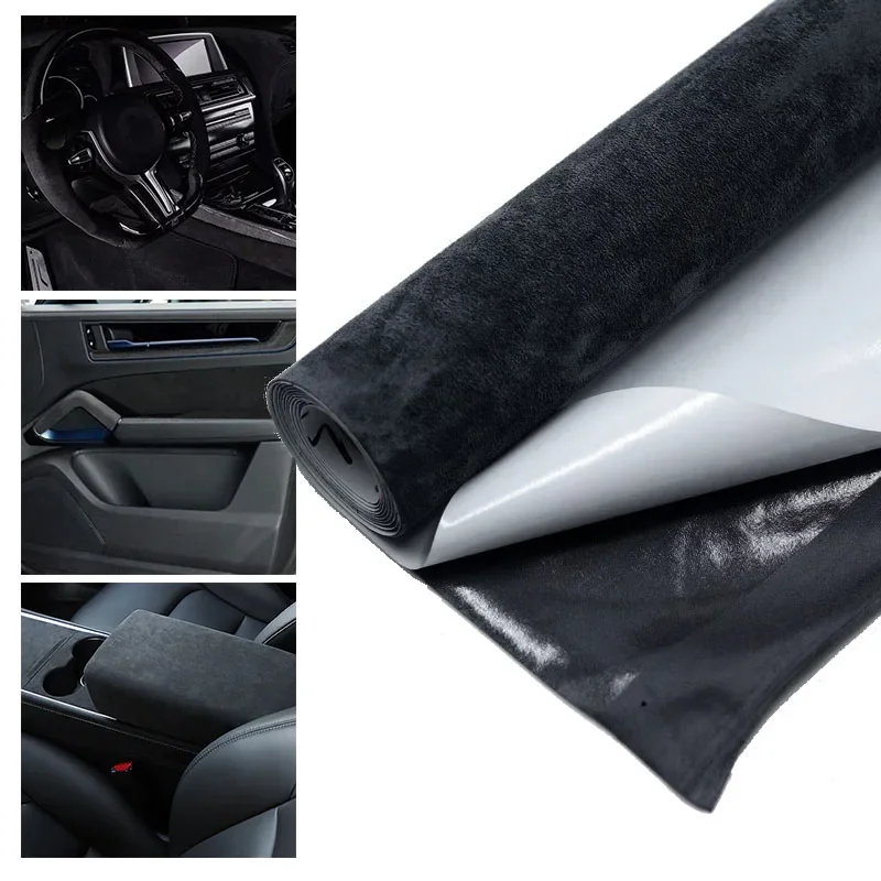 Selbstklebender Wildlederstoff 20x30cm 50x150cm Leder-Texturfolie für Autotürverkleidung Modifikation Werkbank DIY Bastelbedarf