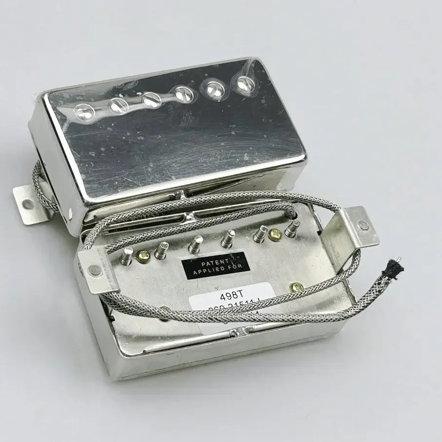Electric Guitar Pickups Alnico 5 Humbucker Set 498R 498T Nickel Finish for Enhanced Sound Quality