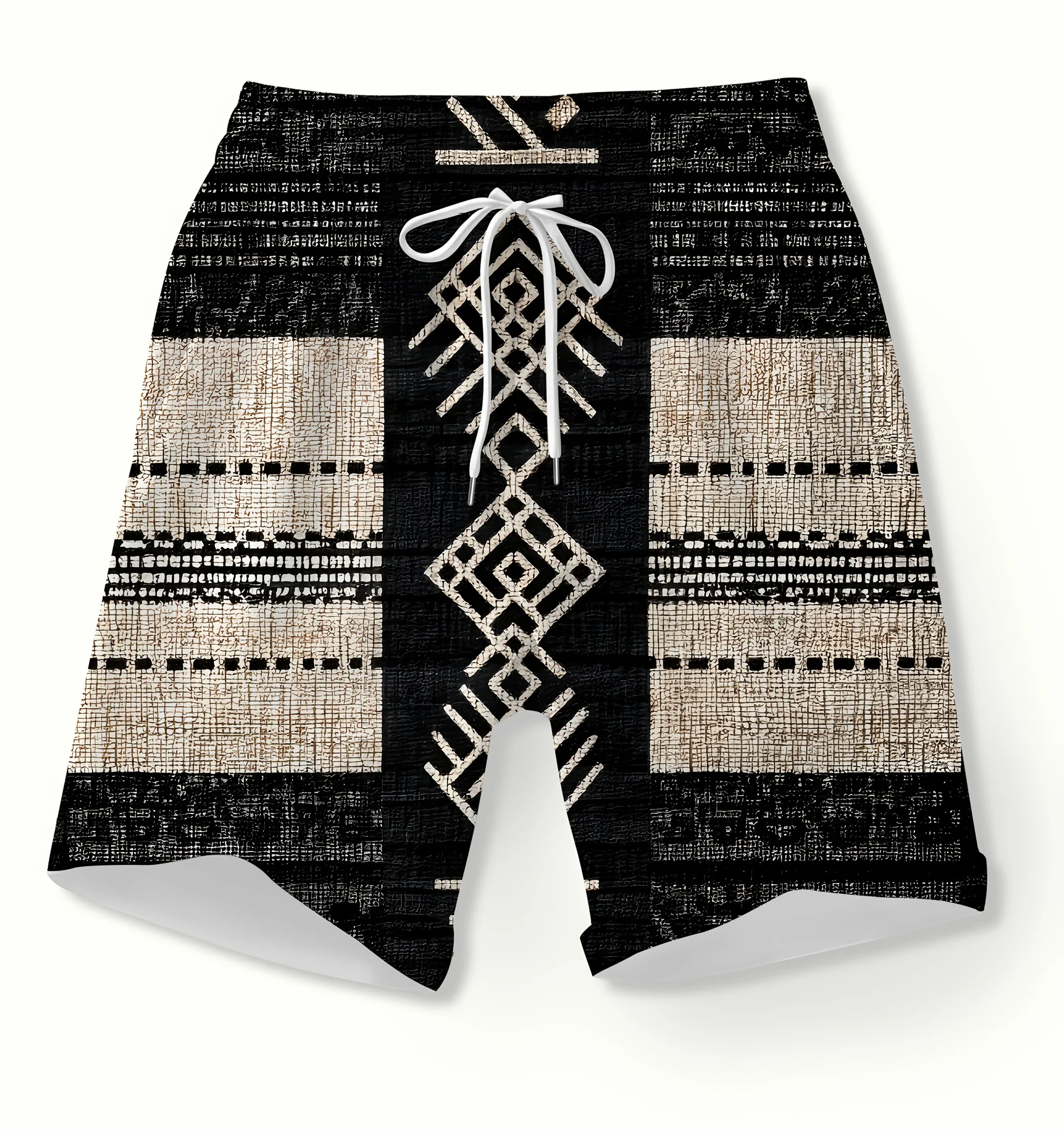 

Новые модные мужские шорты в этническом стиле с тотемным узором для активного отдыха, хип-хоп, повседневные, пляжные, спортивные, больших размеров, хит продаж 2026 года