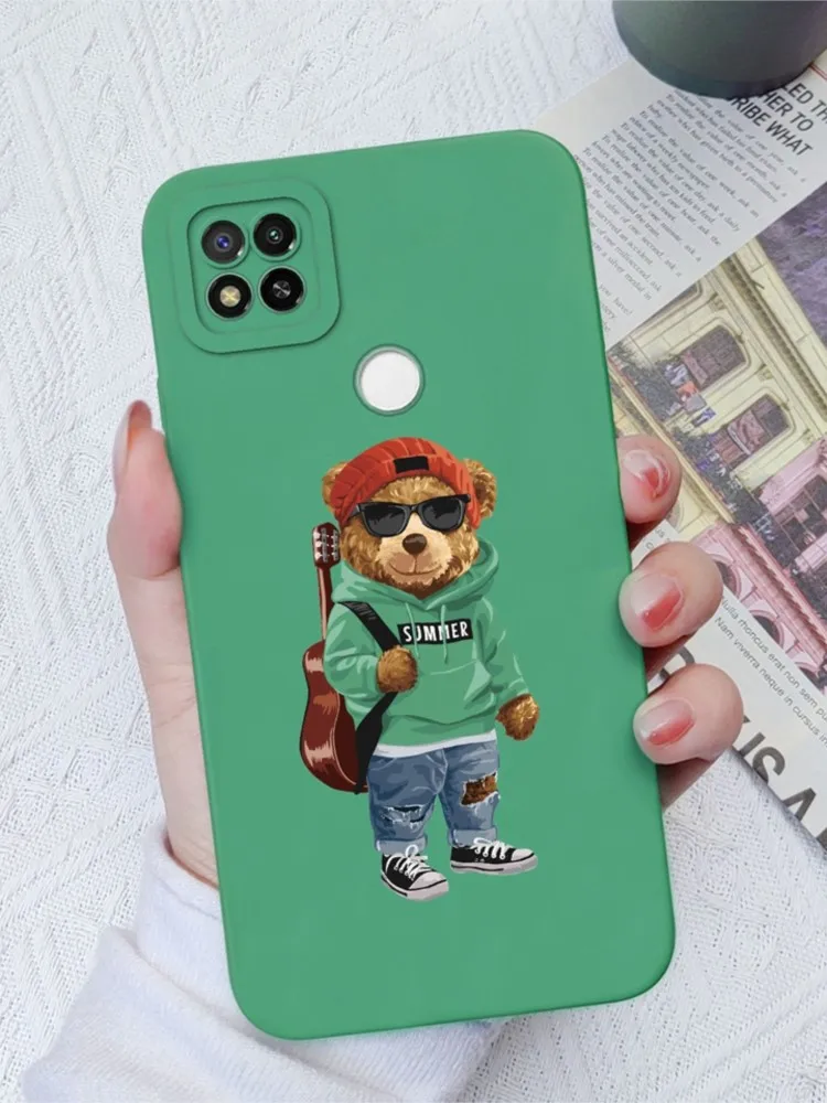 Pour Xiaomi Redmi 9C Redmi 9C NFC Redmi 10A étuis geste amour coeur liquide antichoc couverture arrière pour Xiaomi 9C 9CNFC 10A Funda