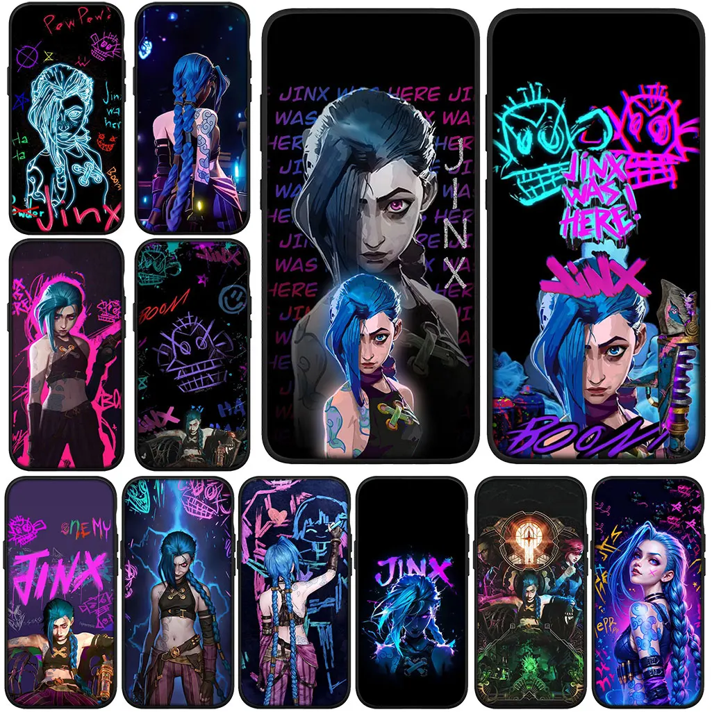 Мягкий чехол для OPPO A80 A40 A60 A38 A79 A15 A16 A17 A58 A78 A57 A18 A53 A40M Arcanes Comics Jinxs VI, чехол для телефона Мягкий чехол для OPPO A80 A40 A60 A38 A79 A15 A16 A17 A58 A78 A57 A18 A53 A40M Arcanes Comics Jinxs VI, чехол для телефона