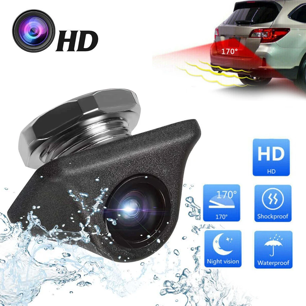 12V HD Car Rear View Camera Night Vision Reversing Automatic Parking Monitor CCD Waterproof Wide Angle Car Parking Accessories