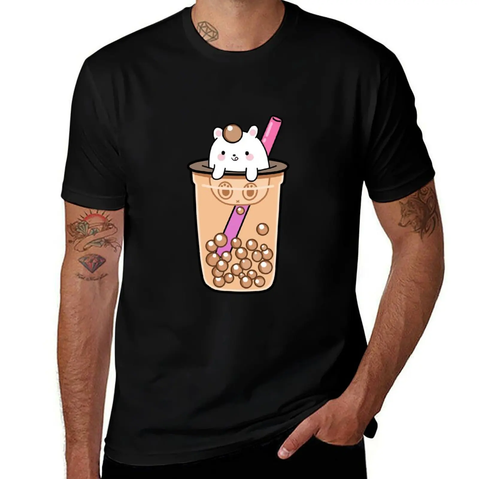 

Boba Unicorn T-Shirt shirts graphic tee anime t shirts t shirt men 100℅ cotton