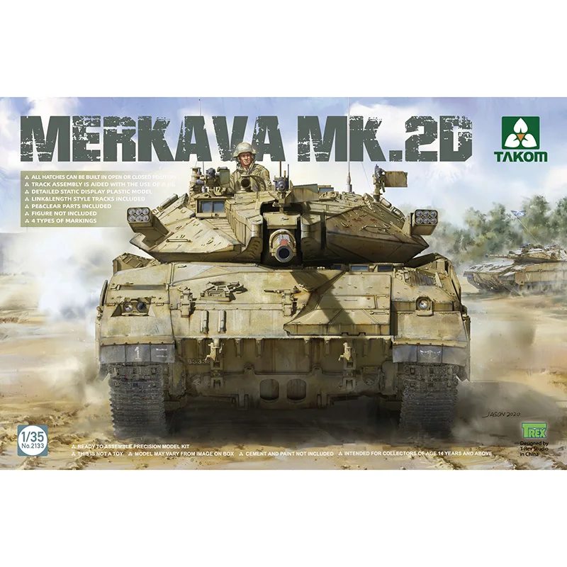 TAKOM Assemble Model Kit 2078/79 Merkava Main Battle Tank Mk.1/Mk.2D 1/35