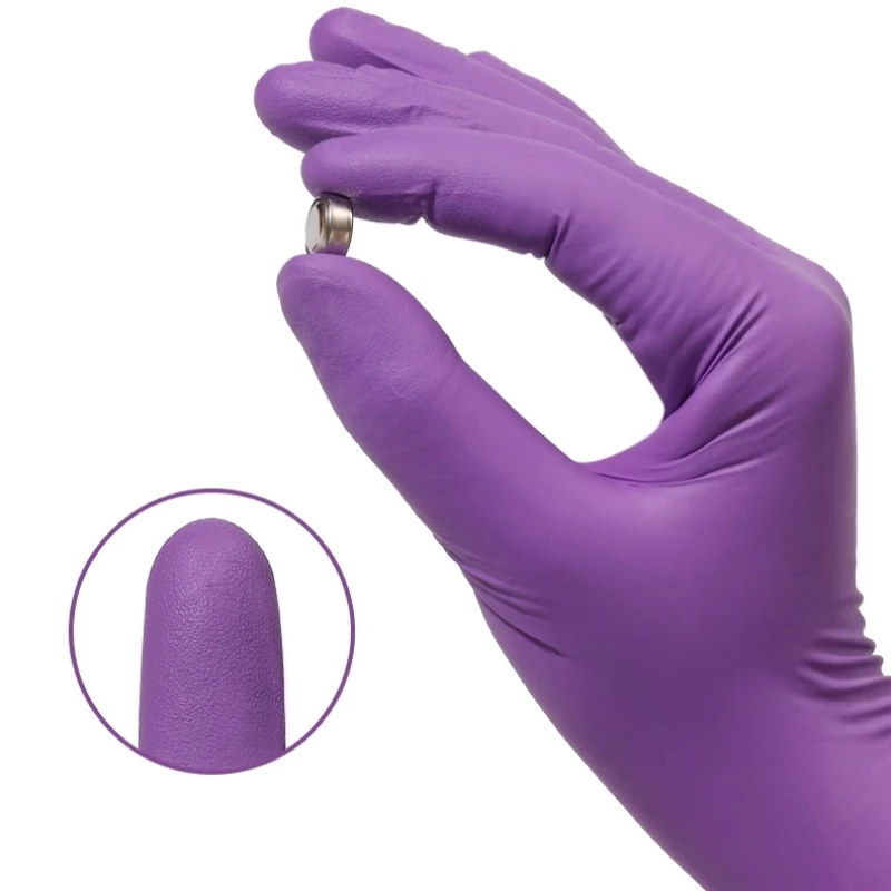 20/50/100PCS Purple Nitrile Gloves Disposable Non-Slip Work Gloves for Beauty Salon Tattoo Kitchen Household Cleaning Gloves