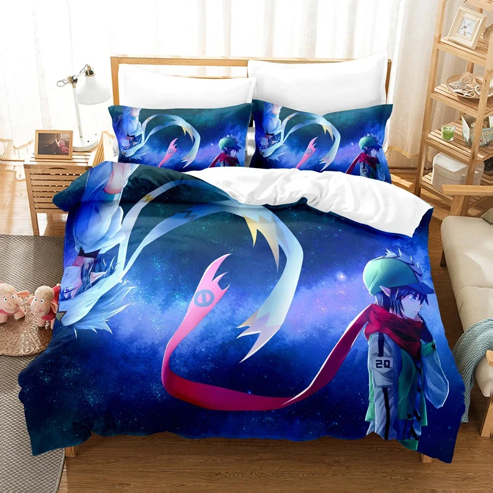 Exquisite Anime AOTU Shijie AOTU World Bedding Set,Duvet Cover Bed Set Quilt Cover Pillowcase,King Queen Twin Size Boys Girls Ad