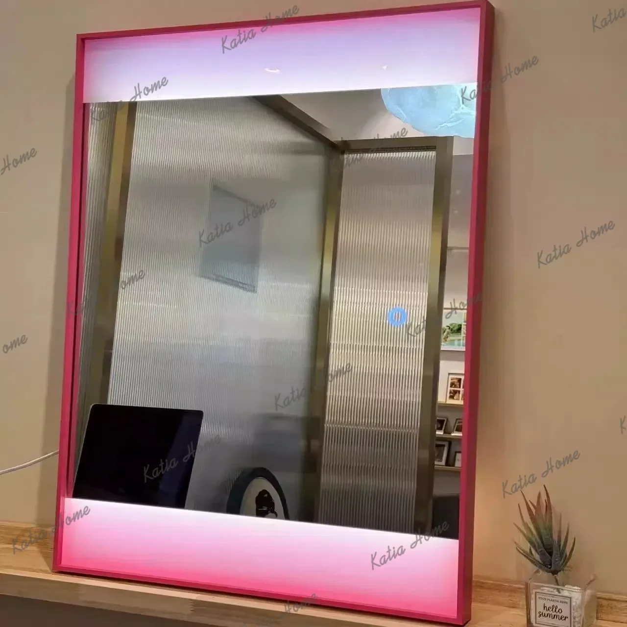 Dopamine Color Customization DIY Mirror  Minimalist Style Art Decoration Wall-Mounted High-Definition Bathroom Dressing Mirror