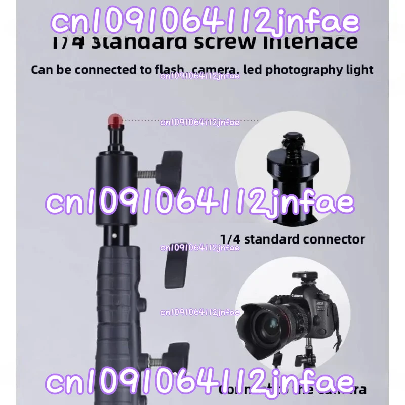 Six-section Heavy-duty Lamp Stand, Metal Lamp Stand, Aluminum Alloy Lamp Stand, Photography Tripod LM-7300HA/B