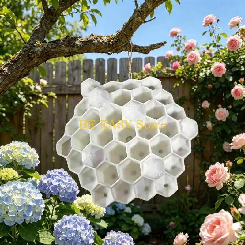 E28F Effective Hornet Repelling Hives For Courtyards Campground And Garden Decoration Weather Resistant Outdoor Wasp Nest 2PCS