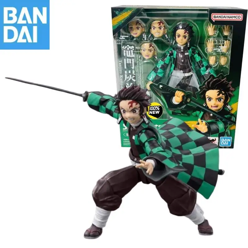 

Подлинная BANDAI S.H.Figuarts Demon Slayer Demon Slayer Corps Kamado Tanjirou ПВХ фигурка оригинальная коллекционная фигурка игрушки