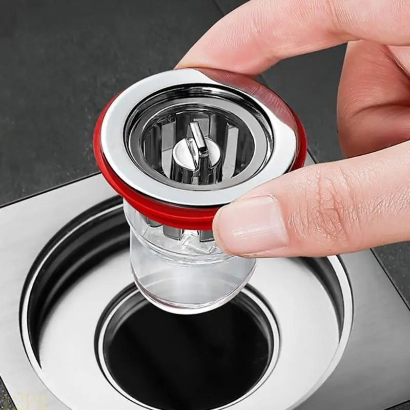 

12PD Odor-proof Floor Drain Shower Drainer with Filter Basket Deodorant Anti-clogging Sewer Floor Drain for Kitchen