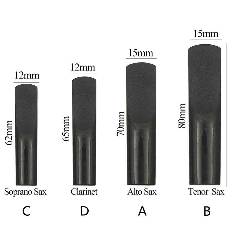 Ance in resina per sassofono clarinetto bocchino nero Reed forza 2.5 per accessori per sassofono Sax contralto/tenore/Soprano