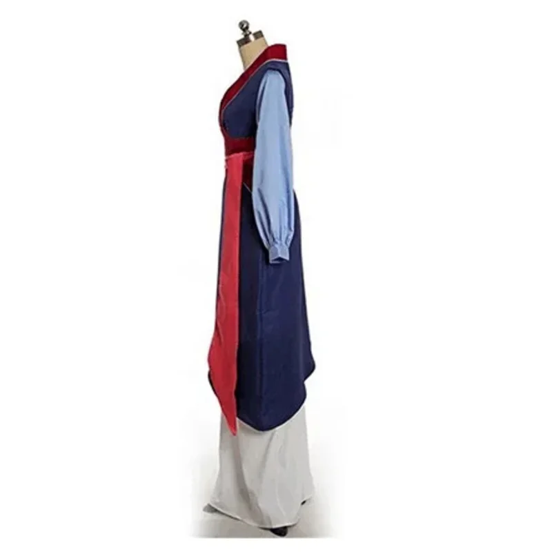 Robe de princesse Hua Mulan pour enfants et adultes, bleu, rouge, cosplay de film, sur mesure, Halloween, scène, fille, femme