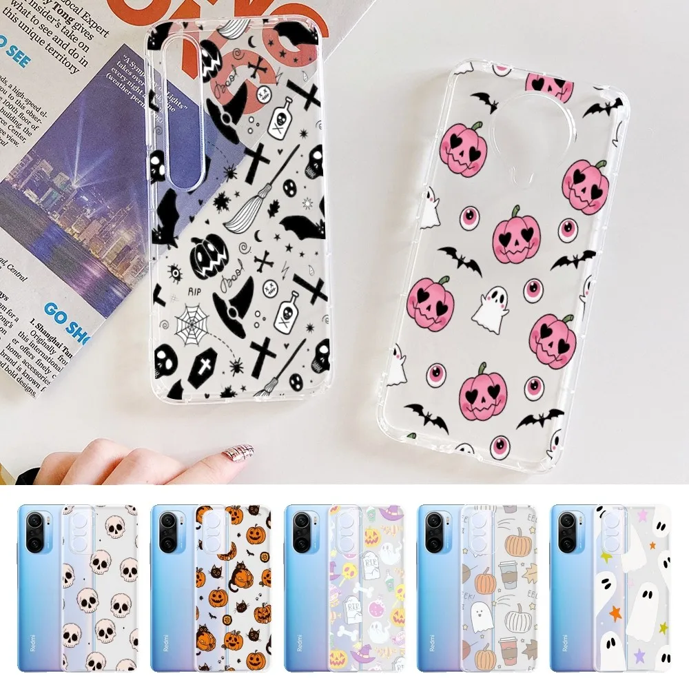 

Halloween Mousepad For Samsung S 20 21 22 23 for Redmi Note7 8 9 10 for Huawei P20 30 40 Clear Case