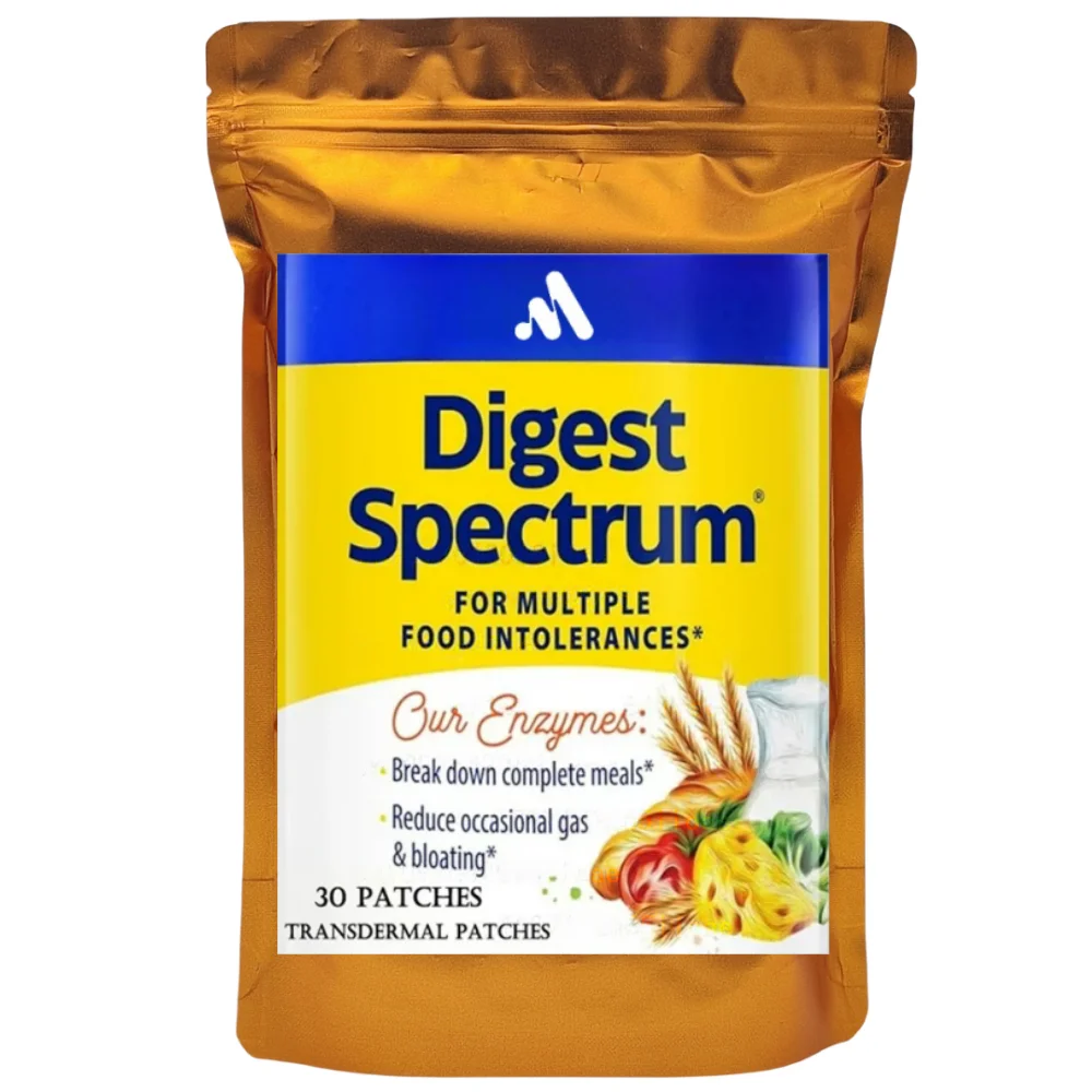 30 Patches Digestive Spectrum Transdermal Patches Support Male Indigestion Relief, Supports Gut Health Bloating Relief
