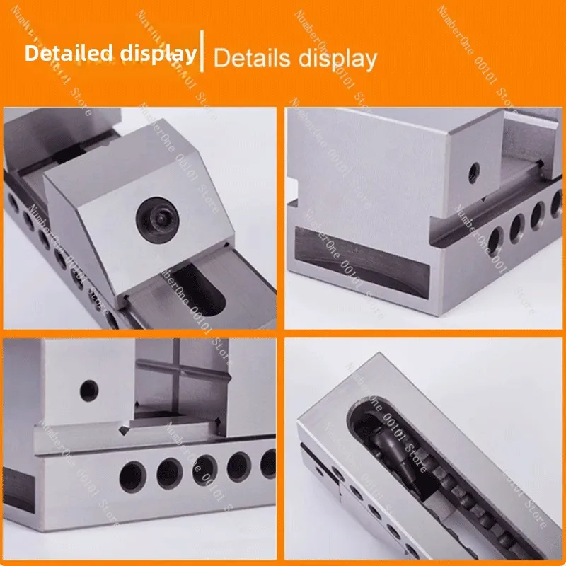 Precision quick-acting flat-nose pliers, machine grinding machine, milling machine, bench vise, clamp