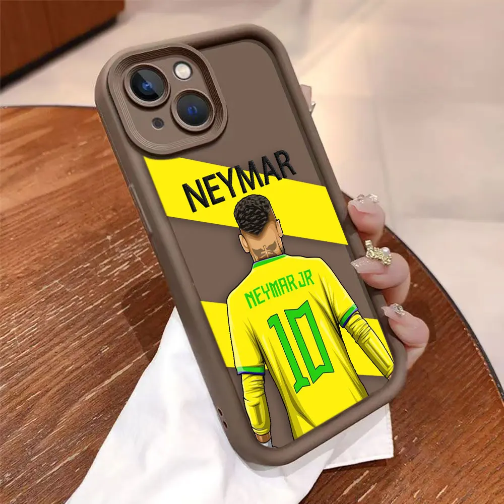 Football N-Neymar Cool Phone Case For iPhone 15 14 13 12 11 Pro XS Max X XR SE 7 8 6S Plus Silicone Case Cover Funda Coque Shell