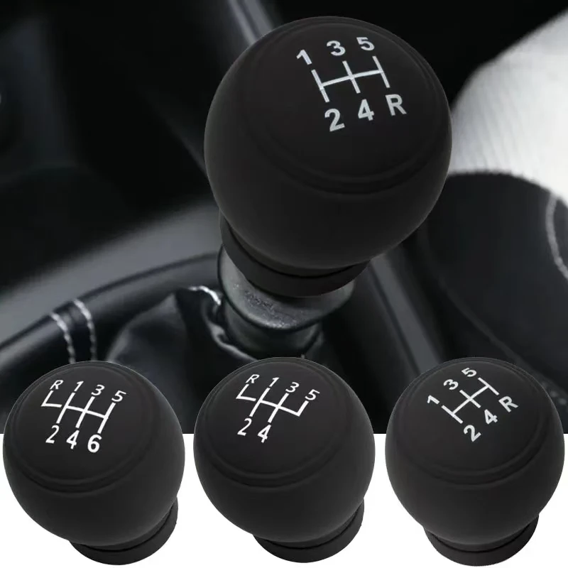 Universal Silicone Shift Knob Cover: Dustproof, Waterproof & Nonslip Shifter Skin Protector.