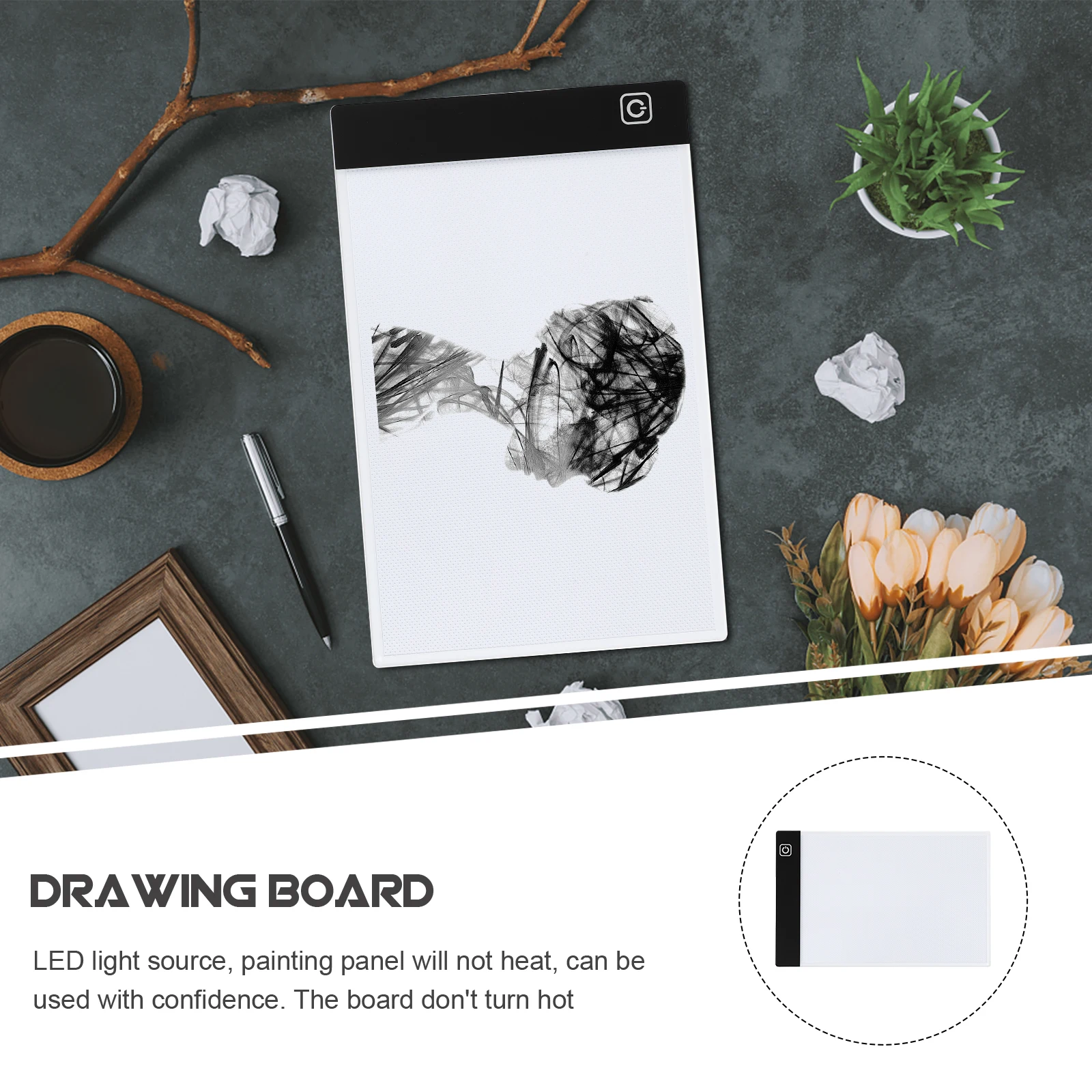

A5 Size Drawing Board Copying Writer Board Simple Drawing Board With Touch Light Source