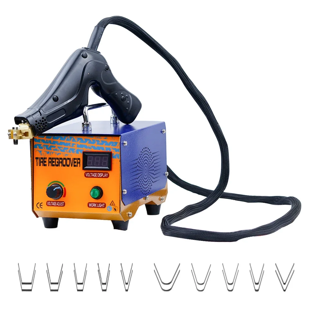

1000W Tire Grooving Machine with 20 Blades Blue 110V/220V Tire Groover for Deepening Tread Patterns