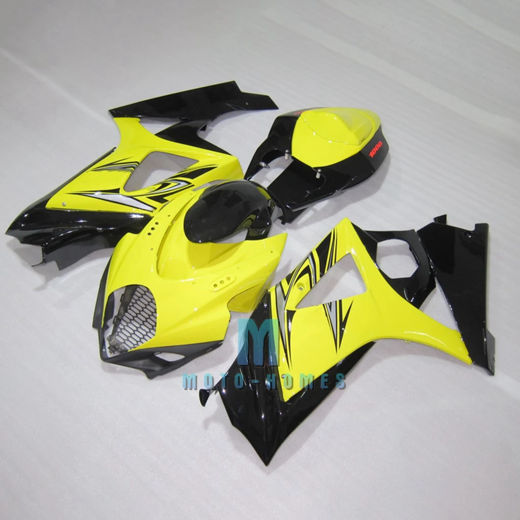 

Free Customs Fairings Kit for SUZUKI GSX-R1000 2007 2008 07 08 GSXR1000 K7 100% Fit Injection Wrecked Rebuild Bike Yellow Black