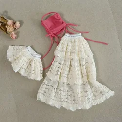 (Customized) 1/4 Doll's Clothes for 40 To 45cm Bjd Doll Drawstring Top Long Skirt or Short Skirt Sweet Dress Up Doll Accessories