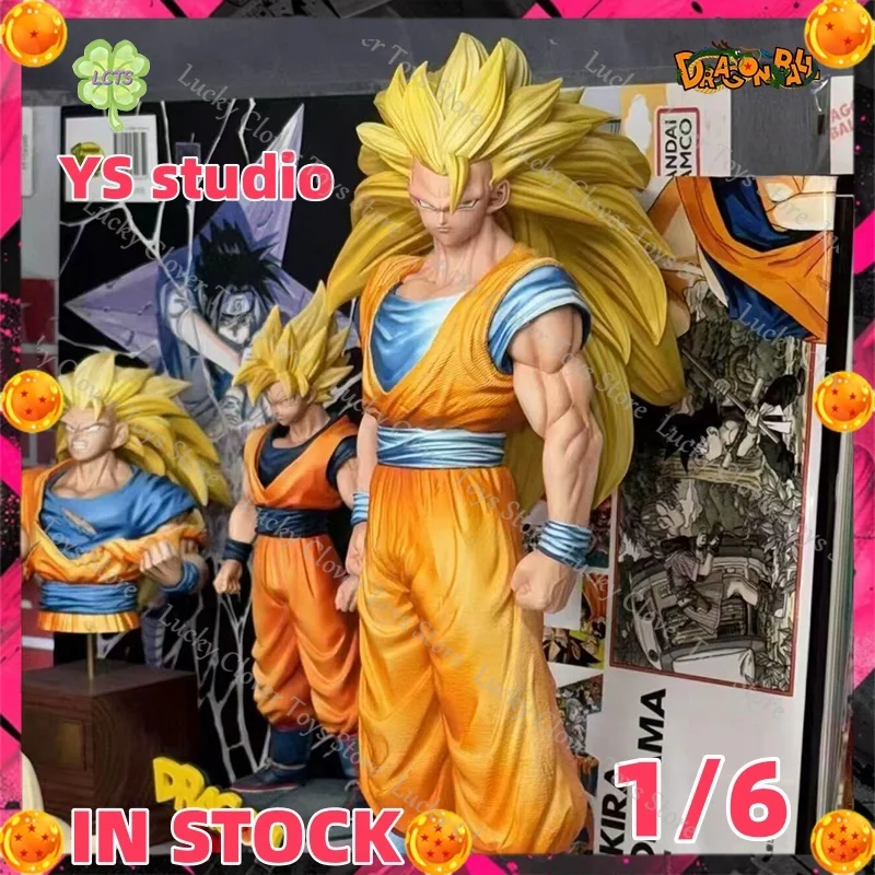 

В НАЛИЧИИ YS studio 33 см Dragon Ball Аниме Фигурка SSJ3 Сон Гоку Фигурка Статуя из ПВХ Коллекция украшений для рабочего стола Модель Подарочная игрушка