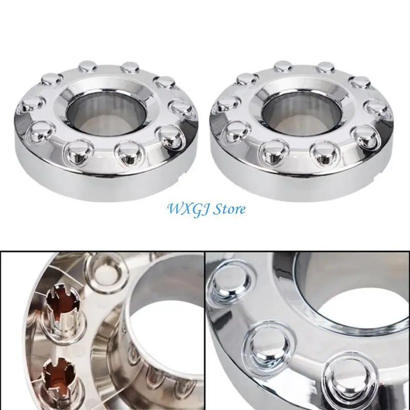 

37JE 2Pcs 10 Lug Car Wheel Hub Center Caps Front Wheel Center Hub Caps for F450 F550
