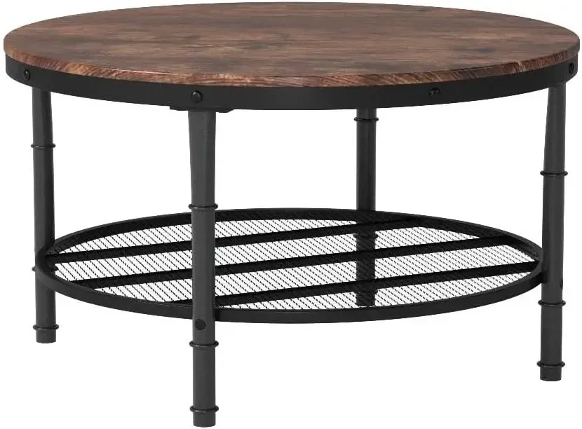 

Tables Living Room 31.5" Round Table with Storage Round Wooden e Table Round Farmhouse Table